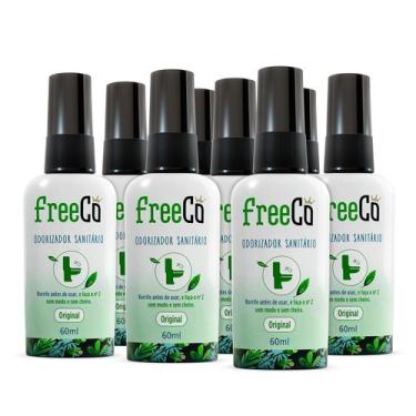 Imagem de kit 12 Bloqueador De Odores Sanitários - Freecô Capim Limão - Freeco