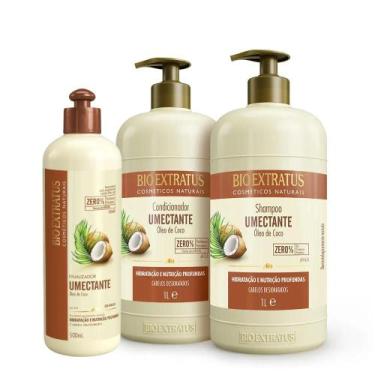Imagem de Kit Bio Extratus Umectante Óleo de Coco Shampoo Condicionador 1Litro F