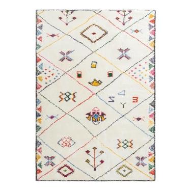 Imagem de HJZSZX Tapete para sala de estar estilo étnico grande área fofo quarto tapete decoração para casa vestiário pelúcia tapete, 2,200X200CM