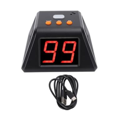 Imagem de Temporizador Digital de 4 Lados, Aviso de Campainha, Display LED Transparente, Portátil e Versátil, 3 Tempos Predefinidos Temporizador de Cubo Com Display HD de 1,4 pol. Com LED,