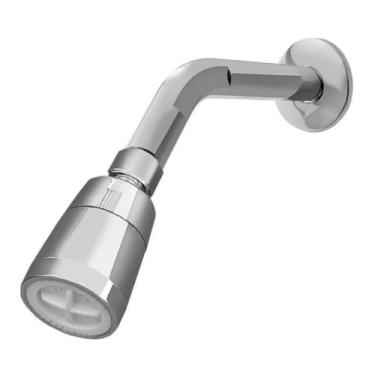 Imagem de Chuveiro Frio Jato Forte ABS Cromado Ducha Alta Pressão Economia de Ág