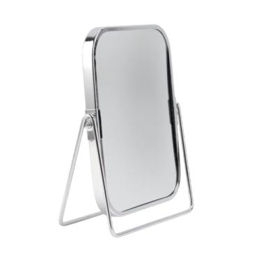 Imagem de Kokiya Maquiagem Espelho Espelho Espelho Portátil Espelho de Mesa de Montagem Espelho Espelho de Dupla Face para Casas de Camarim em Casa Quarto, Prata