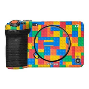 Imagem de JERXTTON Película protetora premium para câmera premium antirarranhões para Sony FX3 ILME-FX3 (bloco de brinquedo colorido)