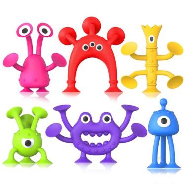 Imagem de Brinquedos de Banho Sensoriais Richtim - 6 Unidades com Ventosas