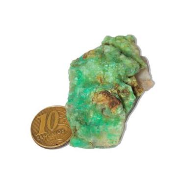 Imagem de 01 Crisoprásio Bruto Pedra Natural 35 a 40g 50 a 60mm Tipo B - Cristai