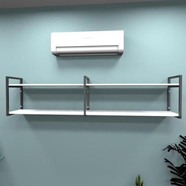 Imagem de Estante industrial escritório aço cor preto 180x30x40cm (C)x(L)x(A) co