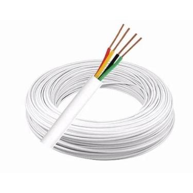 Imagem de Cabo de Alarme 4 vias 0,40mm CCA - 100 metros Branco Frapa