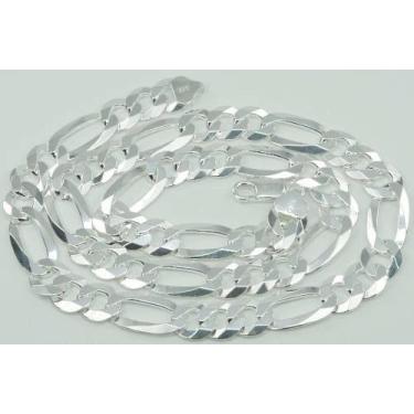 Imagem de Conjunto Corrente Fígaro 8mm 70cm E Pulseira 3x1 De Prata 925 - DR Joi