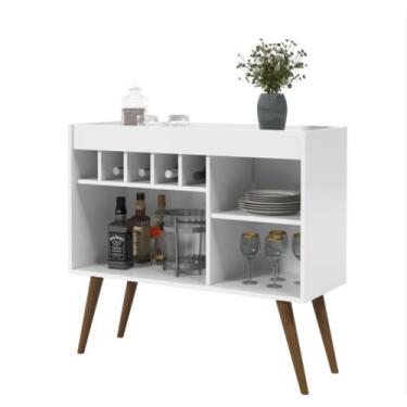 Imagem de Cantinho do Cafe Balcao Buffet Aparador Adega New Odin Retro Cores - E