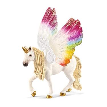 Imagem de Schleich 70576 Winged Rainbow Unicorn Foal, multicolorido, 16 x 15 x 18 cm