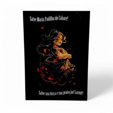 Imagem de Placa Decorativa Salve Maria Padilha do Cabaré Mdf Fita 27cm - Flash