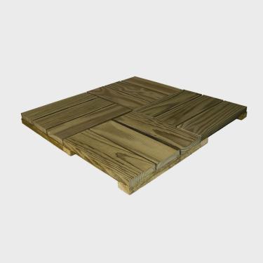 Imagem de Deck Modular 30x30 Pinus Tratado - caixa com 0,81m2 - Verde