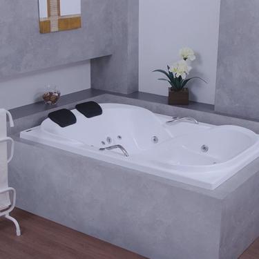 Imagem de Banheira de Hidromassagem Due Maggiore em Gel Coat Gran Luxo com Aquecedor 150 Cm - Volume Ideal
