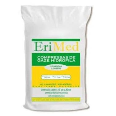 Imagem de Compressa gaze 13 fios não estéril 200G erimed