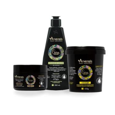 Imagem de KIT ARVENSIS CACHOS NATURAIS ATIVADOR DE CACHOS CRESPOS E MASCARA 2 EM 1 E GELEIA ATIVADORA ALTA FIXAÇÃO ARVENSIS