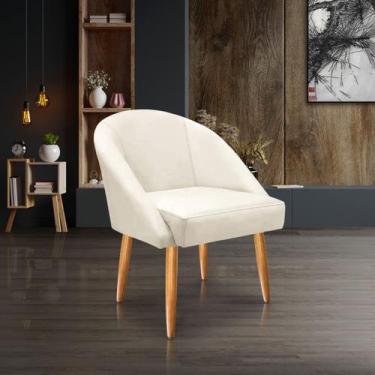 Imagem de Cadeira Lua Veludo Decorativa Luxo Poltrona Lua Sala de Estar, Salão, 