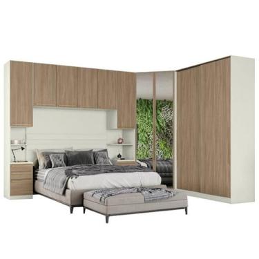 Imagem de Quarto Modulado Seletto 07 Areia/Jequitibá - Henn