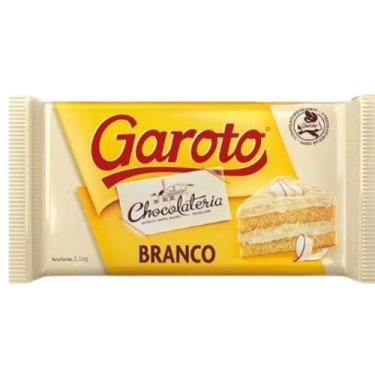 Imagem de Barra de chocolate branco 2,1kg nobre garoto para derreter - NESTLE
