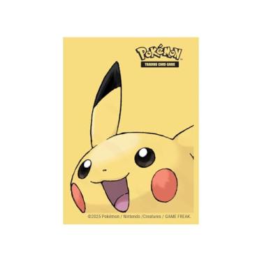 Imagem de Ultra PRO - Edição Pikachu 2025 65ct. Capas protetoras de baralho para cartas Pokémon e cartas de tamanho padrão, proteja seus cartões de jogos e cartas colecionáveis