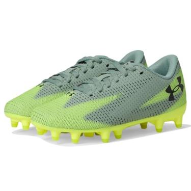 Imagem de Under Armour Tênis masculino Shadow Select 3 Jr Fg, (348) Verde sílica/alta visibilidade amarelo/preto, 18