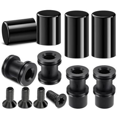 Imagem de Benlari Kits de cobertura de hardware de ancoragem de quatro pontos, suporte de bagagem Sissy Bar de liberação rápida para motocicleta apto para Harley Touring Street Glide Electra Glide Road Glide