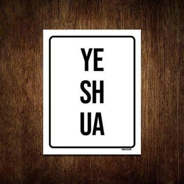 Imagem de Kit 3 Placas Decorativa Gospel - Yeshua Leão Judéia - Sinalizo.Com