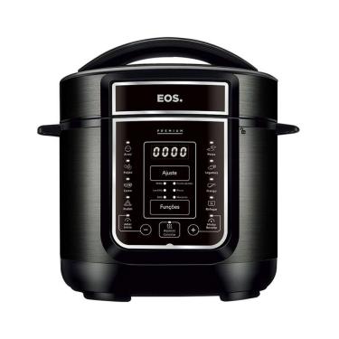 Imagem de Panela de Pressão Elétrica 5 Litros EOS Multicooker Digital Inox Preto EPP50DP 220V