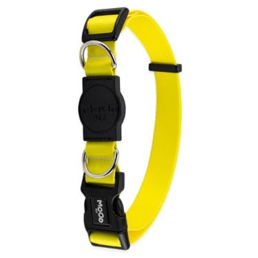 Imagem de Mood Pet Coleira Para Cachorro Cães Modelo Tradicional Tamanho Porte Grande Médio Pequeno (Yellow, PP)