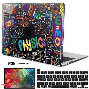Imagem de LCMOCICO Capa compatível com MacBook Pro 33.0 cm M2 M1 2022 2021-2016 A2338 A2289 A2251 A2159 A1989 A1706, capa de teclado rígido de plástico padrão, película de webcam, físico-química