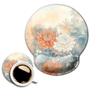 Imagem de Tapete de mouse Ergo Comfort Gel para descanso de pulso - Mouse pad ergonômico para escritório com suporte de pulso - antiderrapante, design de acessórios de mesa, tapete para decoração de casa e