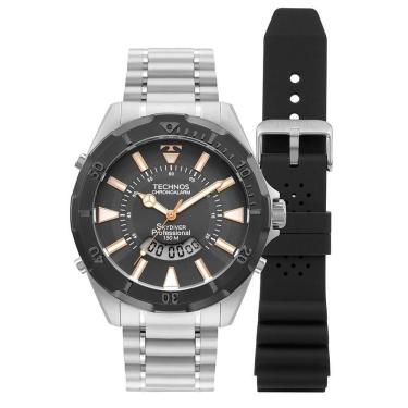 Imagem de Relógio Technos Masculino Skydiver Bicolor - Wt2050av-t1f Wt2050av-t1f