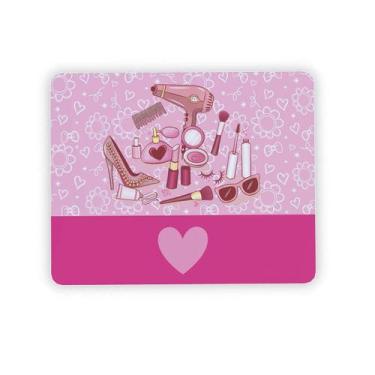 Imagem de Mouse pad Criativo Retangular 22x18 Charmosa Rosa - Geek Vip, Rosa