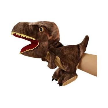 Imagem de Fantoches De Dedo De Dinossauro Infantil, Movimentos E Bocas Abertas, 