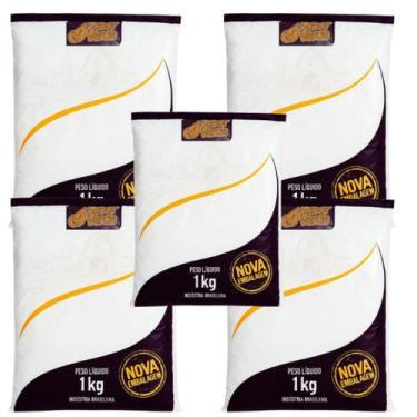 Imagem de Bicarbonato de Amônio ou Sal Amoníaco 5 pacotes de 1kg Sabor Verde (To