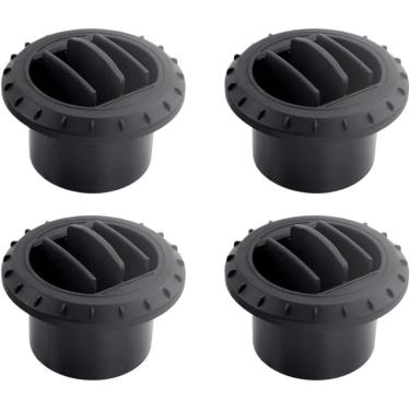 Imagem de 4 Pcs 75mm Saída De Ventilação De Ar Preto Rotativo Adequado Para Aquecedor De Ar-diesel Ar Condicionado Para Carro Caminhão Van Camper