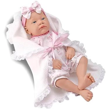 Imagem de Boneca Bebê Reborn Premium 43cm – Boneca Realista para Crianças +3 Anos, Brinquedo Educativo e Afetivo com Mantinha e Touca