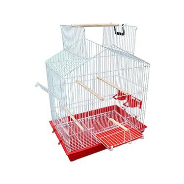 Imagem de Gaiolas Bragança Moradia Gaiolão Triplex Para Calopsitas, Vermelho