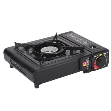 Imagem de Fogão para acampamento | Queimador de acampamento pequeno - Fogão de queimador único dobrável de ignição piezográfica, equipamento ao ar livre, acessórios de viagem, churrasco, piquenique, praia