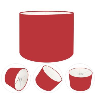 Imagem de Cúpula Abajur Cilíndrica Cp-7012 Ø30x25cm Bordô