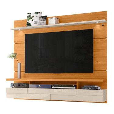 Imagem de Painel Bancada Suspensa Para 60 Polegadas Lana - 7 Decor Cinamomo E Off White