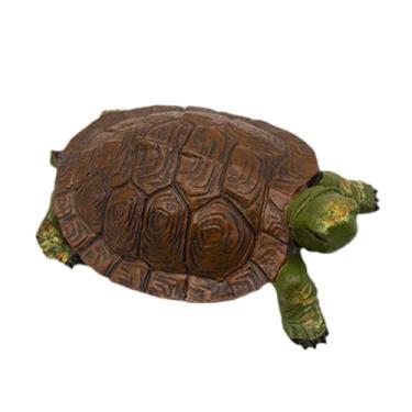 Imagem de Ｂｅｓｇａ Estátua de tartaruga de jardim, escultura, brinquedo de brincadeira, estatueta de resina decorativa, ornamento de tartaruga falsa para água, lago, Style B