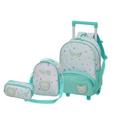 Imagem de Kit Mochila com Rodinhas P com Lancheira e Estojo Tigor BB Espaço - Ti