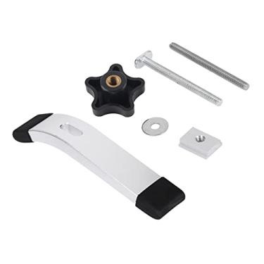 Imagem de Pssopp Grampo T-Slot Conjunto para Wood & Metalworking-Grampo T-Track Com Liberação Rápida, Fixação Bancada de Trabalho Planejada, Maçaneta de Plástico M8 e Parafuso (Um conjunto de placas prementes)