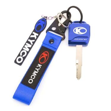 Imagem de jininshengxindianzi Compatible With XCITING NIKITA 200 250 300 LIKE 150 180 Motorcycle CNC Accessories Key Cover Case Shell Keychain Keyring(1 Set Blue)