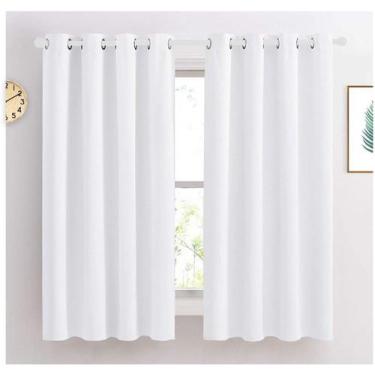 Imagem de Cortina de Cozinha Luna Tecido Oxford Cores Lisas 2,00x1,40m Decorativ