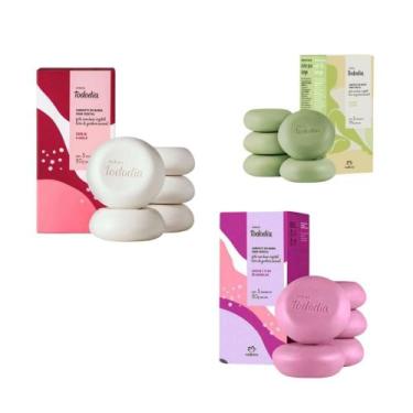 Imagem de Kit 3 caixas de sabonete Natura Alecrim e sálvia, Cereja e Avela, Amei