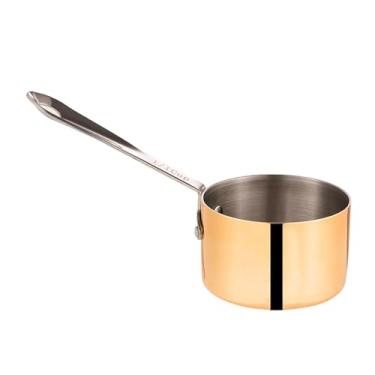 Imagem de YWJLQH Mini panela para molho, panela, tempero, copo, utensílios de cozinha, colher medidora, Ouro