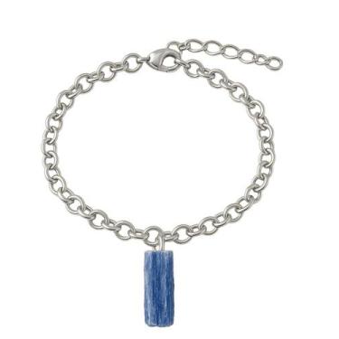 Imagem de Pulseira de Cianita Azul - Cristal Natural, Prata 925