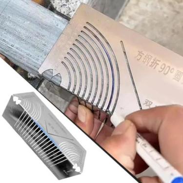 Imagem de Ferramenta De Marcação De Angulos Arredondados Profissional - Pentech
