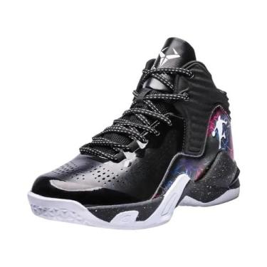 Imagem de Tênis De Basquete Masculino Roxo De Cano Alto Respirável Feminino Espo